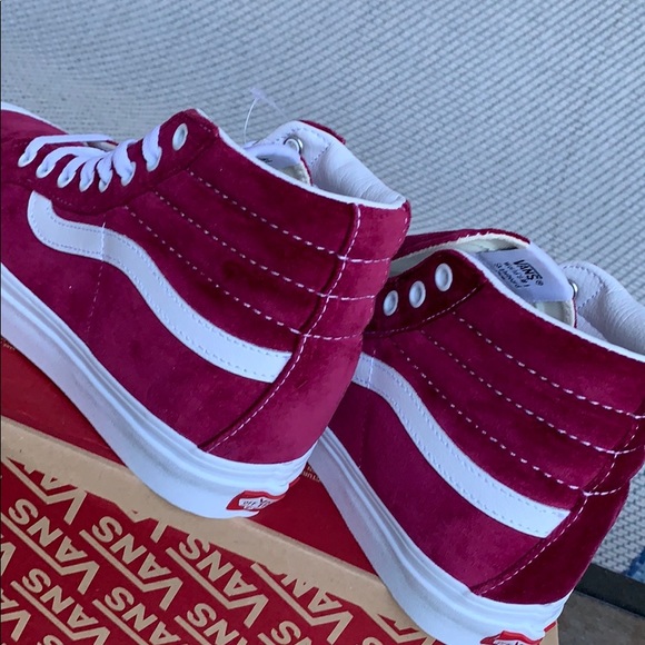 VANS SK8-Hi REISSUE 13 Velvet Beet Red l/True Whit - Picture 9 of 16